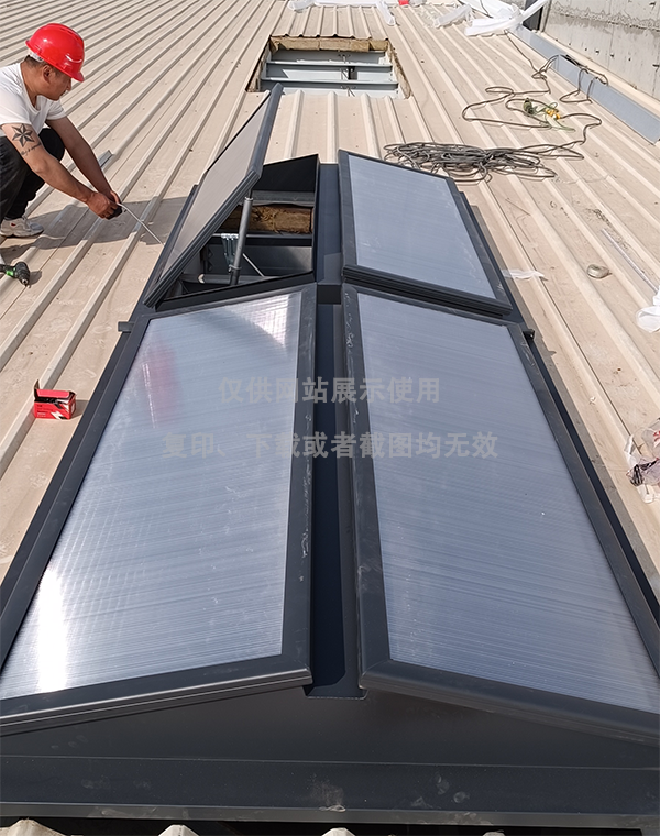 兰州王老吉生产车间子长排烟天窗