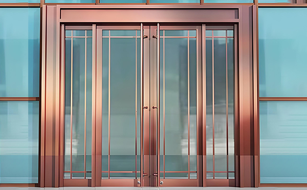 子长玻璃地弹门